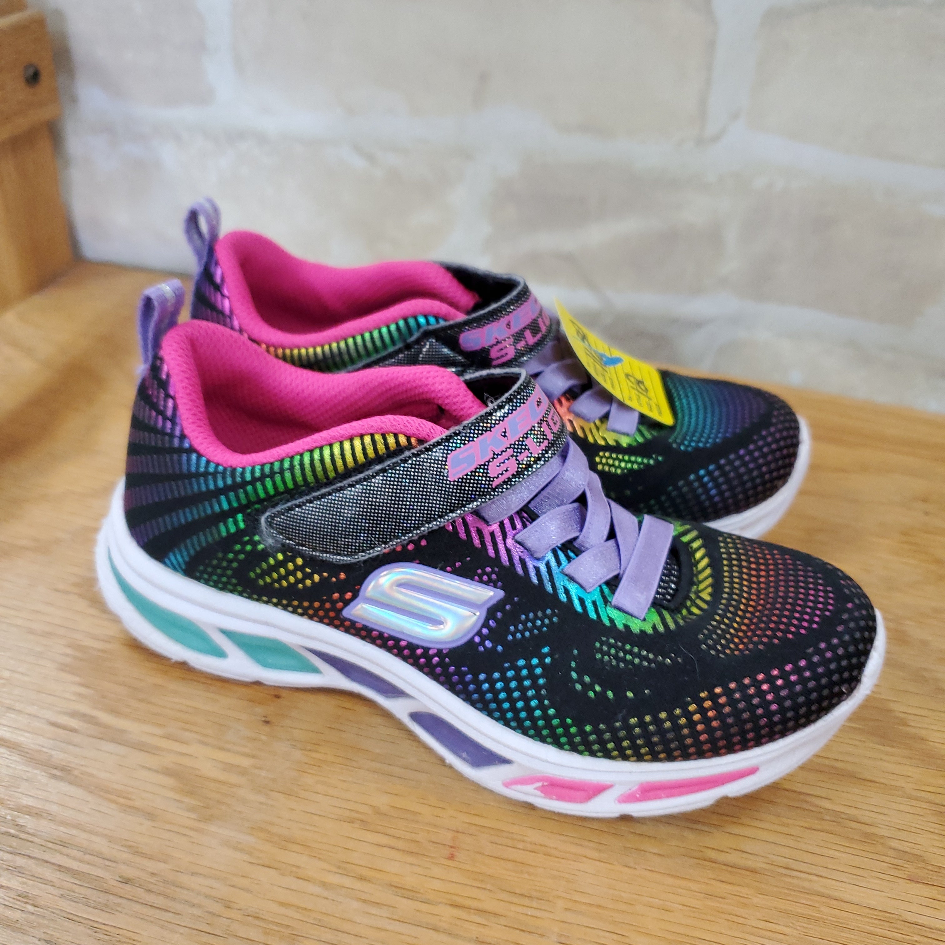 S Sport By Skechers Girls' Denise Colorblock Sneakers - Pink/purple/silver  1 : Target